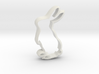 Bunny Shape Cookie Cutter Stamp 2 3d printed 