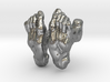 Veined and wrinkly natural Foot Lover's Cufflinks 3d printed 