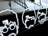 The Beatles: Wire Wall Art (Large) 3d printed 