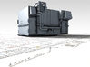 1/350 Battle Class 4.5"/45 QF MKIV RP10 Gun x2 3d printed 3d render showing product detail