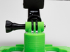 DJI Controller GoPro Phone / Tablet Mount Plate 3d printed Example printed in green PLA