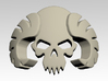 Horned Skull Shoulder Icons x50 3d printed Product is sold unpainted.