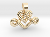Heart knot [pendant] 3d printed 