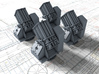 1/400 Royal Navy 7" UP Launchers x4 3d printed 1/400 Royal Navy 7" UP Launchers x4