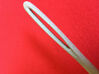 Sewing Needle Hair Stick 3d printed Close up of Metallic Plastic Printed Stick