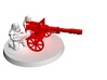 28mm Steampunk Laser cannon 3d printed SIZE COMPARISON