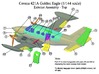 Cessna421A-144scale-04-LeftWing 3d printed 