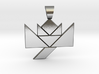 Flower tangram [pendant] 3d printed 