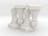 Geometric Chess Set Pawn 3d printed 