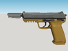 Pistol SciFi Airsoft Muzzle Compensator (14mm Self 3d printed 