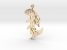 Shard Fish Pendant (inverted) 3d printed 