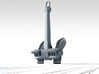 1/72 Royal Navy Byers Stockless Anchor 100cwt 3d printed 3d render showing product detail