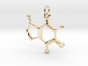 Caffeine Molecule Pendant 3d printed 