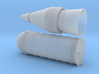 N scale 1/160 SRB Rear & Nosecone sections 3d printed 