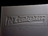 The Gunfighter (Large) 3d printed This is the bottom of the base with Title and Name.