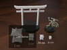 Japanese Pagoda/Lantern figure (filled, S/XS) 3d printed Scale comparison only - objects shown were made on home FDM equipment.