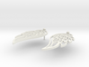 Wing earrings 3d printed 