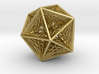 Icosahedron collapsing axis 3d printed 