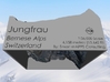 Jungfrau Map, Swiss Alps 3d printed 