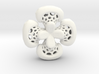 Sphericon Flower pendant 3d printed 