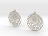 Grid Reluctant Earrings 3d printed 