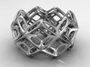 3D printed Silver Ring Lace Space Parametric Desig 3d printed 
