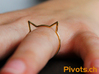Cat Ear Ring "Büsi" 3d printed The model wearing "Büsi"