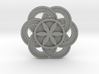 Crop circle Pendant 3 Flower of life colored 3d printed 