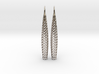 D-STRUCTURA Line Earrings. Structured Chic. 3d printed 