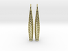 D-STRUCTURA Line Earrings. Structured Chic. 3d printed 