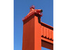 Golden Gate Bridge Cable Saddle 3d printed Saddle on top of bridge tower (not included)