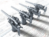1/128 Vickers 3-pdr 1.85"/50 (47mm) x4 3d printed 1/128 Vickers 3-pdr 1.85"/50 (47mm) x4