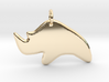  Minimalist Rhino Pendant 3d printed 