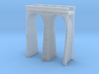 T-scale Stone Viaduct Section (2 Arches) - 60mm St 3d printed 
