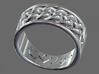 EHNisja 08, Ring   Braided 3d printed Sterling Silver
