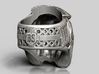 Famous Waggis Ring / 22.5mm 3d printed Antique Silver