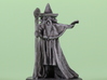 Wizard with pointy hat 3d printed photo of my test print with base layer paint