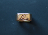 Hammer and Sickle Signet Ring 3d printed 
