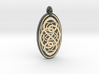 Knotwork - Oval Pendant 3d printed 