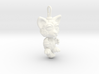 Cute fox pendant 3d printed 