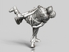 Swiss wrestling - 30mm high 3d printed Antique Silver