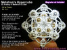 3D Metatron's Cube (add your own magnets) 3d printed Magnets are 4mm neodymium from ebay
