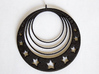 Moon and Star Earrings 3d printed 