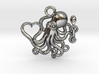 Octopus with Heart & Spoon 3d printed Octopus heart and spoon