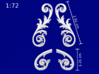 1:72 HMS Victory Stern Ornaments 3d printed 