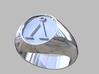 Stargate Earth symbol signet ring s 11 (20.93 mm) 3d printed 