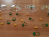 Citrus Wine Charm 3d printed Green and yellow citrus charms