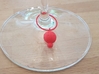 14x Ladybug Wine Charms 3d printed Red ladybug wine charm on glass stem