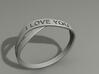 I Love You ring US14 3d printed 