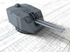 1/400 Dunkerque Twin 130mm/45 Model 1932 Guns x2 3d printed 3d render showing Turret detail
